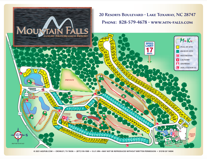 Mountain Falls Resort Map